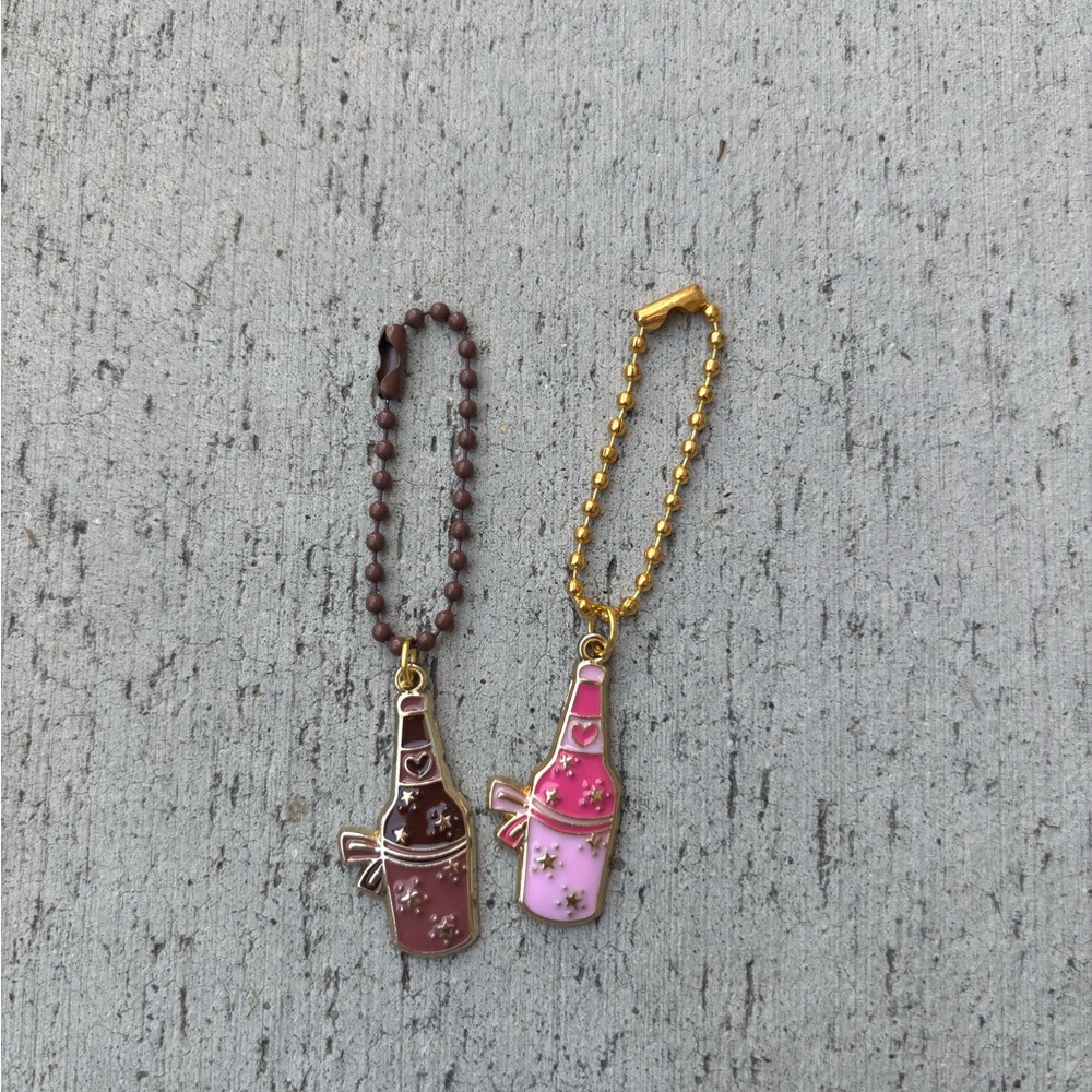 Pink and brown country Stanley Handle charms